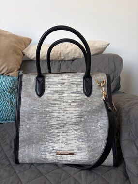 Brahmin Caroline Fairest Gray Whitecap GUC